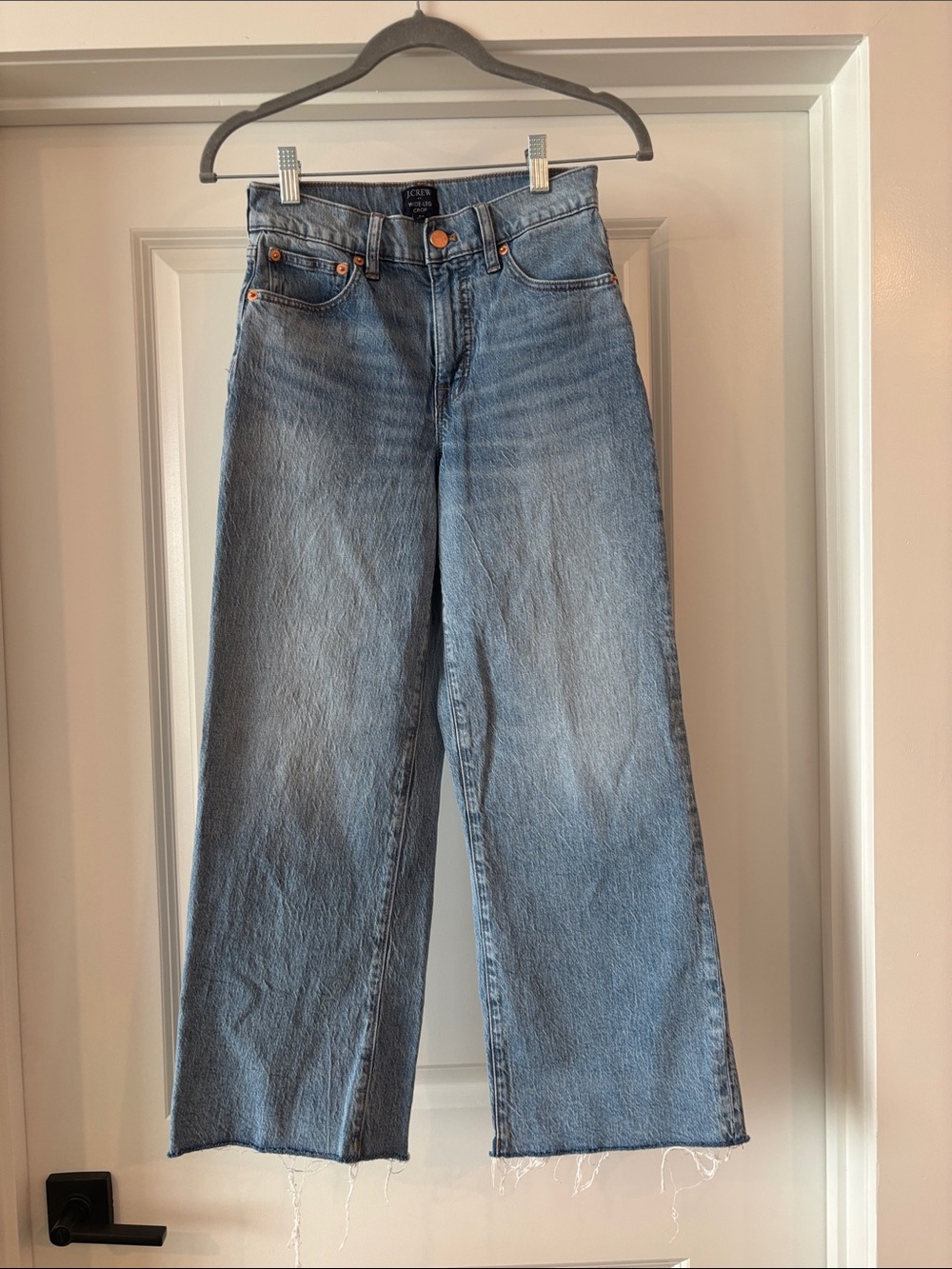 J. Crew Light Blue Wide Leg High-Rise Jeans